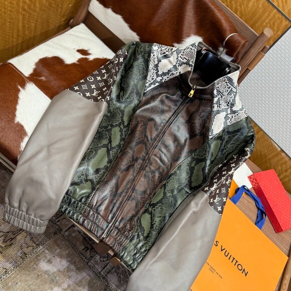 Louis Vuitton Python-Mix Leather Tracksuit Top – Mid-Brown - Picture 10 of 10